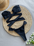 SUPER WHOLESALE | Solid Bikini Set
