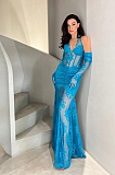 SUPER WHOLESALE | Halter Lace Dress with Gloves