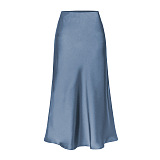 SUPER WHOLESALE | Split Silk Ankle Skirt