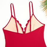 SUPER WHOLESALE |Cut-out Swimwear and Skirt Set