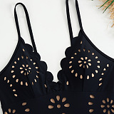 SUPER WHOLESALE |Cut-out Swimwear and Skirt Set