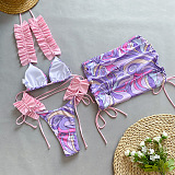 SUPER WHOLESALE | Printed Bikini Set with Rope