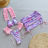 SUPER WHOLESALE | Printed Bikini Set with Rope