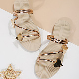 SUPER WHOLESALE | Heart Slipper in Gold