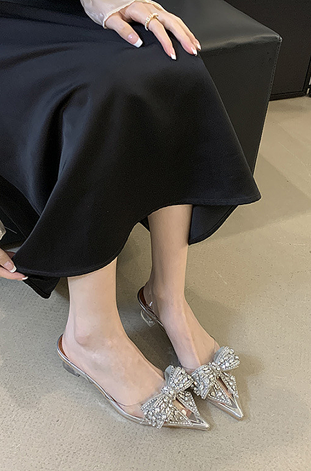 SUPER WHOLESALE | Rhinestone Bow Heels