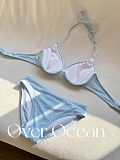 SUPER WHOLESALE | Blue Bikini Set with Dress