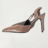 SUPER WHOLESALE | Crystal Slingback Pump