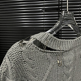 SUPER WHOLESALE | Distressed Sweater Top
