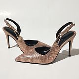 SUPER WHOLESALE | Crystal Slingback Pump