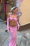 SUPER WHOLESALE |  Halter Pit Material Dress