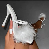 SUPER WHOLESALE | Feather Open-toe Sandals