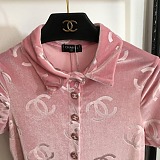 SUPER WHOLESALE | Velvet Monogram Dress
