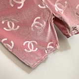 SUPER WHOLESALE | Velvet Monogram Dress