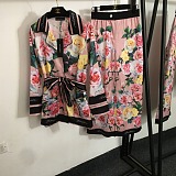 SUPER WHOLESALE | Rose Printed Shirt Set