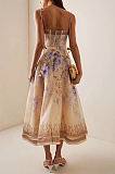 SUPER WHOLESALE | Cut-out Printed Long Dress