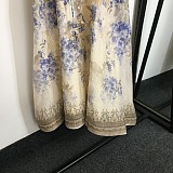 SUPER WHOLESALE | Cut-out Printed Long Dress