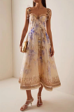 SUPER WHOLESALE | Cut-out Printed Long Dress
