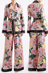 SUPER WHOLESALE | Rose Printed Shirt Set