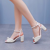 SUPER WHOLESALE | Pearl Open-toe Sandals