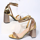 SUPER WHOLESALE | Rhinestone Slingback Buckle Sandals
