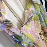 SUPER WHOLESALE | Cut-out Printed Long Dress