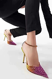 SUPER WHOLESALE | Rhinestone Sharpen Toe Heels