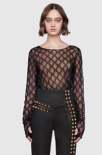 SUPER WHOLESALE | See-through Lace Top