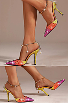 SUPER WHOLESALE | Rhinestone Sharpen Toe Heels