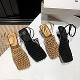 SUPER WHOLESALE | Slingback Woven Mesh Flat Sandal