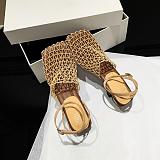 SUPER WHOLESALE | Slingback Woven Mesh Flat Sandal