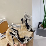SUPER WHOLESALE | Open-toe Lace Up Heels(11cmh)