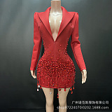 SUPER WHOLESALE | Beaded Blazer Dress