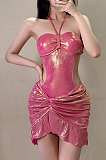 SUPER WHOLESALE |  Halter One-piece Swimwear with Rope