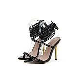 SUPER WHOLESALE | Open-toe Lace Up Heels