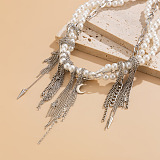 SUPER WHOLESALE |Pearl Chain Necklace