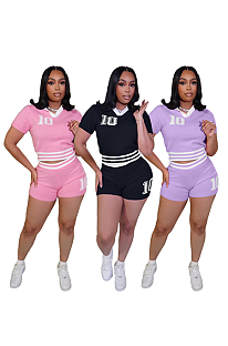 SUPER WHOLESALE |  V Neck Knitted Shorts Set