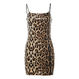 SUPER WHOLESALE |  Leopard Spaghetti Dress