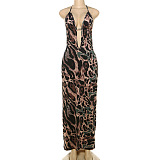 SUPER WHOLESALE |  Halter Open-back Dress