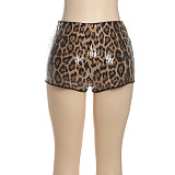 SUPER WHOLESALE |  Leopard Sequin Shorts