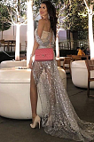 SUPER WHOLESALE |  Floor Length Sequins Dress