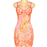 SUPER WHOLESALE | Printed Spaghetti Long Dress