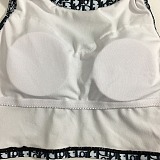 SUPER WHOLESALE | Monogram Printed Legging Suit with Tank Top