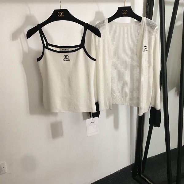 SUPER WHOLESALE | Knitted Top Set ( Cardigan & Tank)