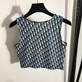 SUPER WHOLESALE | Monogram Printed Legging Suit with Tank Top