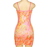 SUPER WHOLESALE | Printed Spaghetti Long Dress