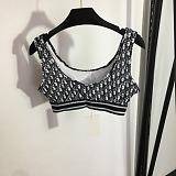 SUPER WHOLESALE | Monogram Printed Legging Suit with Tank Top