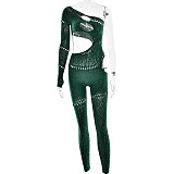 SUPER WHOLESALE | hotfix rhinestone Jumpsuit