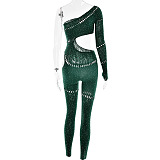 SUPER WHOLESALE | hotfix rhinestone Jumpsuit