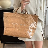 SUPER WHOLESALE |  Big Size Tote Bag in Camel