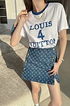SUPER WHOLESALE | Old Money Monogram Skirt
